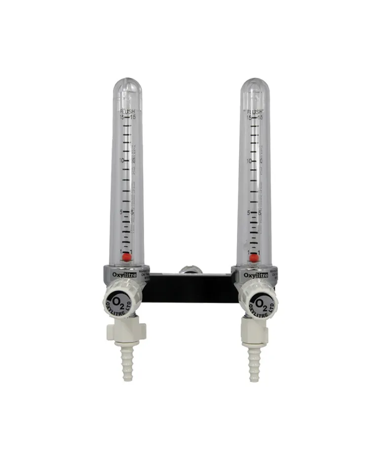 Twin back bar type medical gas flowmeter