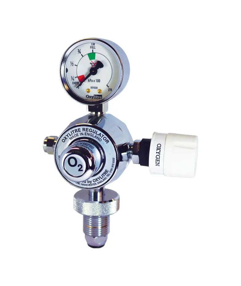 Standard Medical Gas Pressure Regulators & Self-Sealing Valve