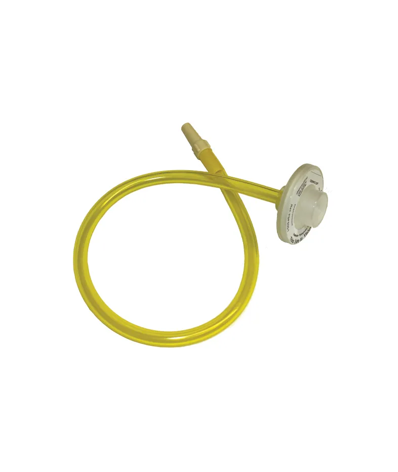 S75252F Male Tapered Connector & Yellow Tube 0.5m c/w Hydrophobic Filter
