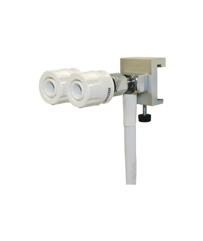Twin Adaptors Rail Mounted & Hose Assembly