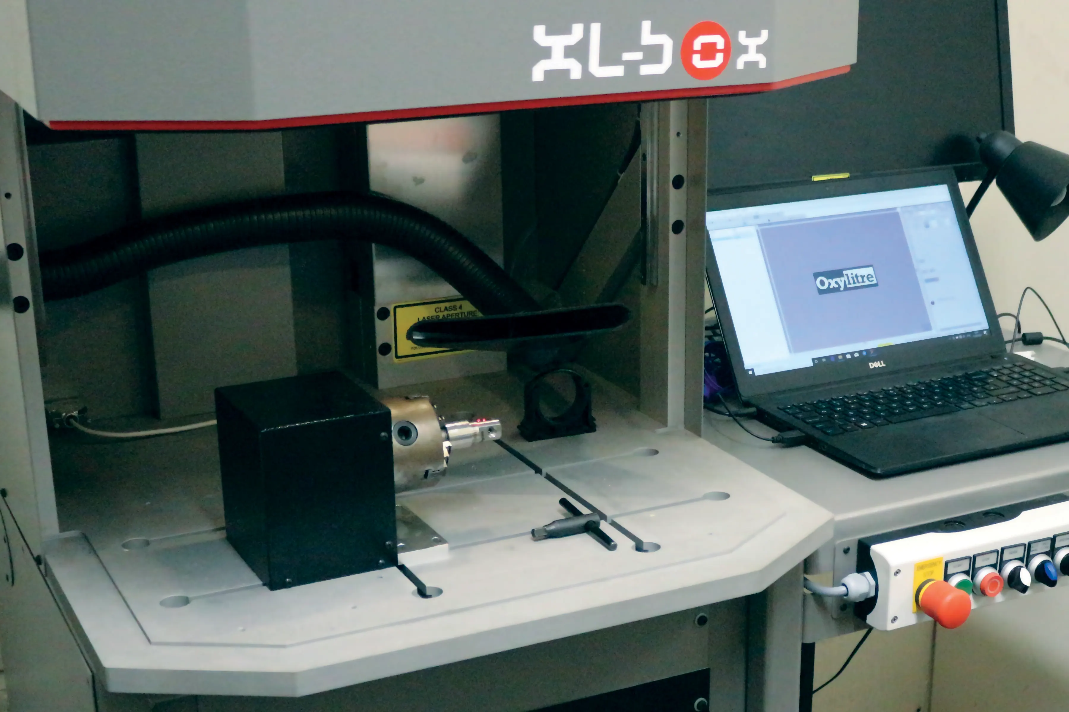 Laser engraving applied to an Oxylitre product