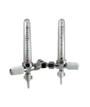 F1623 Standard Twin "Y" Configuration Flowmeter 1x Oxygen 0-15Lpm & 1x Oxygen 0-4lpm