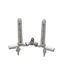 F2602 Compact Twin "Y" Configuration Flowmeters Oxygen 0-15lpm