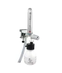 F2630-H Compact Single Flowmeter Oxygen 0-15Lpm Complete With Humidifier Bottle Universal Rail Mounted