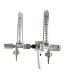 F2632 Compact Twin Flowmeter Oxygen 0-15Lpm Universal Rail Mounted