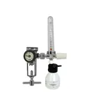 R24005H Compact Regulator & Brass Flowmeter Oxygen 0-15lpm c/w Humidifier Bottle