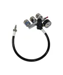 RD0165-S0 Special Test Triple Adaptor O2 + N2 + MA-4 With Mini-Reg and Nyloc Connector